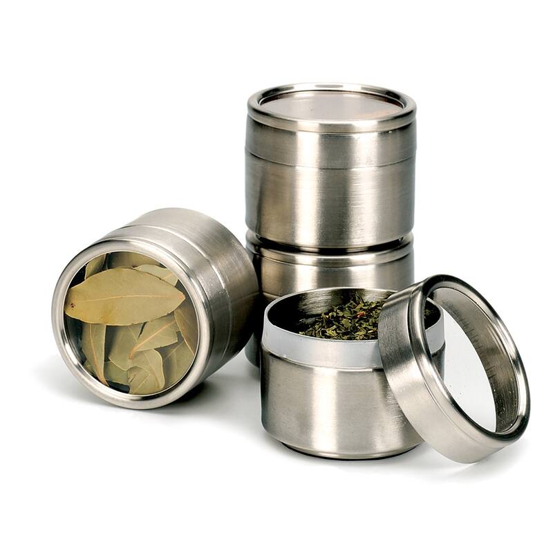 4-Oz Clear Top Metal Tin Choose Regular or Magnetic