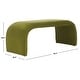 preview thumbnail 11 of 57, SAFAVIEH Tenko Modern Minimalist Glam Bench - 45" W x 18" D x 19" H