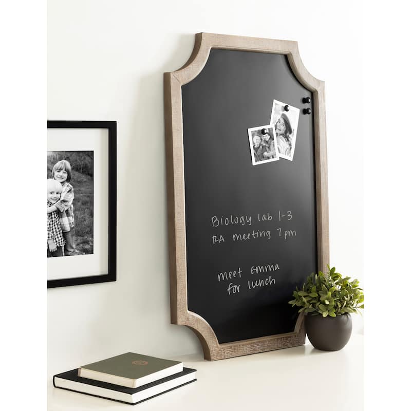 Kate and Laurel Hogan Framed Scallop Chalkboard
