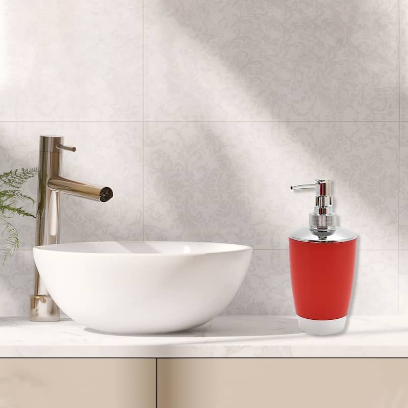 Elegant Soap Pump Dispenser Set for Bathroom for Laundry Rooms 1 Set - Red