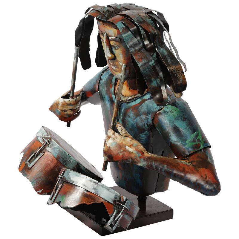 Iron Hand-Painted Colorful Art Sculpture