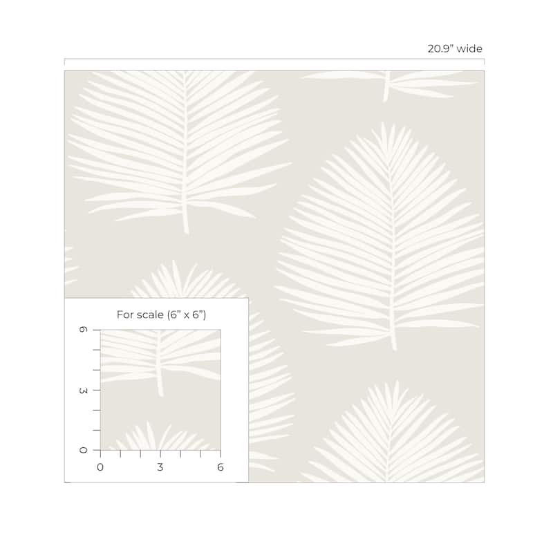 NextWall Island Palm Peel and Stick Wallpaper - 20.9 in. W x 18 ft. L