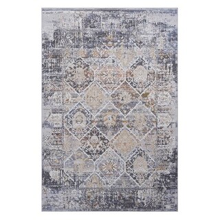 LOOM & LUXE Collection Multi/Traditional Non-Shedding Area Rug
