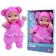 preview thumbnail 2 of 3, Baby's First Love Bear Doll - Pink Fleece Outfit, Interactive Musical Toy 3mo+
