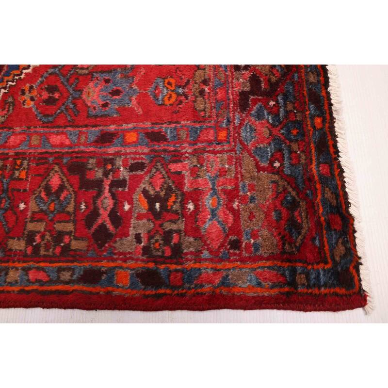 ECARPETGALLERY Hand-knotted Andelz Red Wool Rug - 4'3 x 6'8
