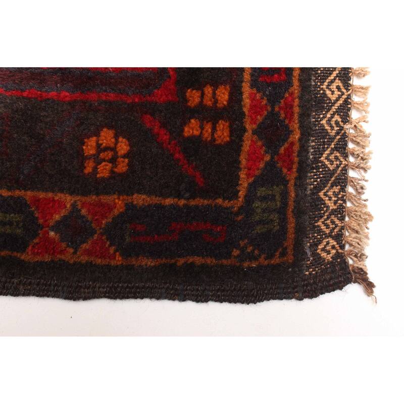 ECARPETGALLERY Hand-knotted Teimani Red Wool Rug - 3'5 x 5'10