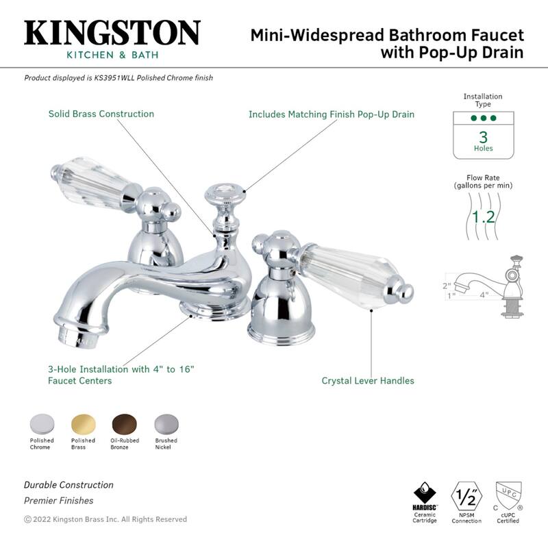 Wilshire Mini-Widespread Bathroom Faucet