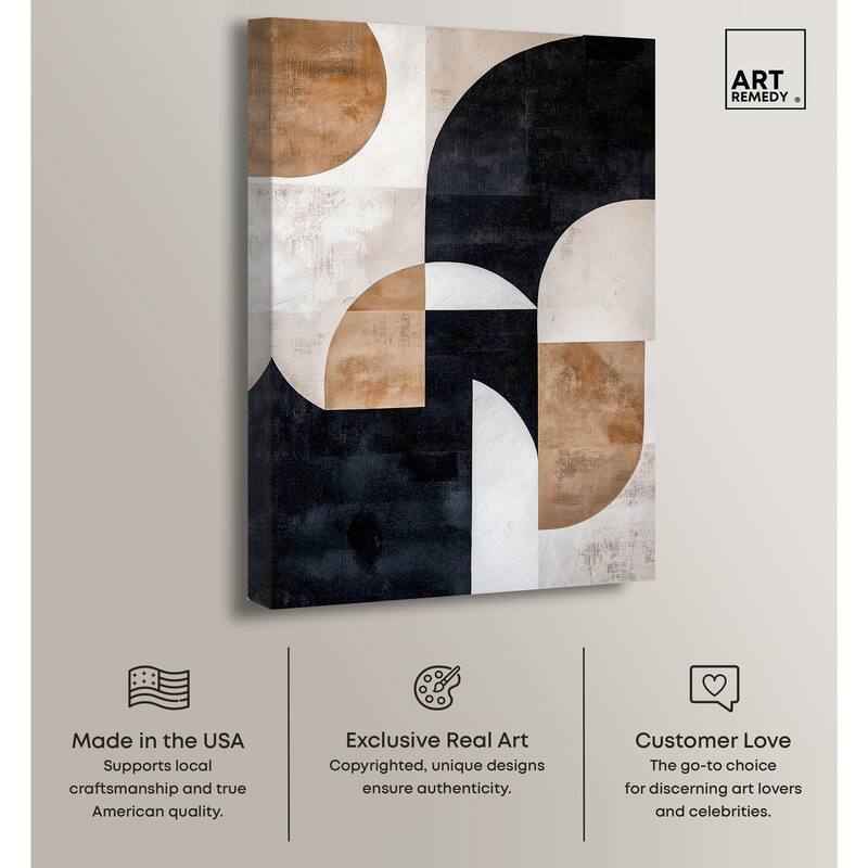 Arching Forms II Canvas by Art Remedy, Gallery Wrapped