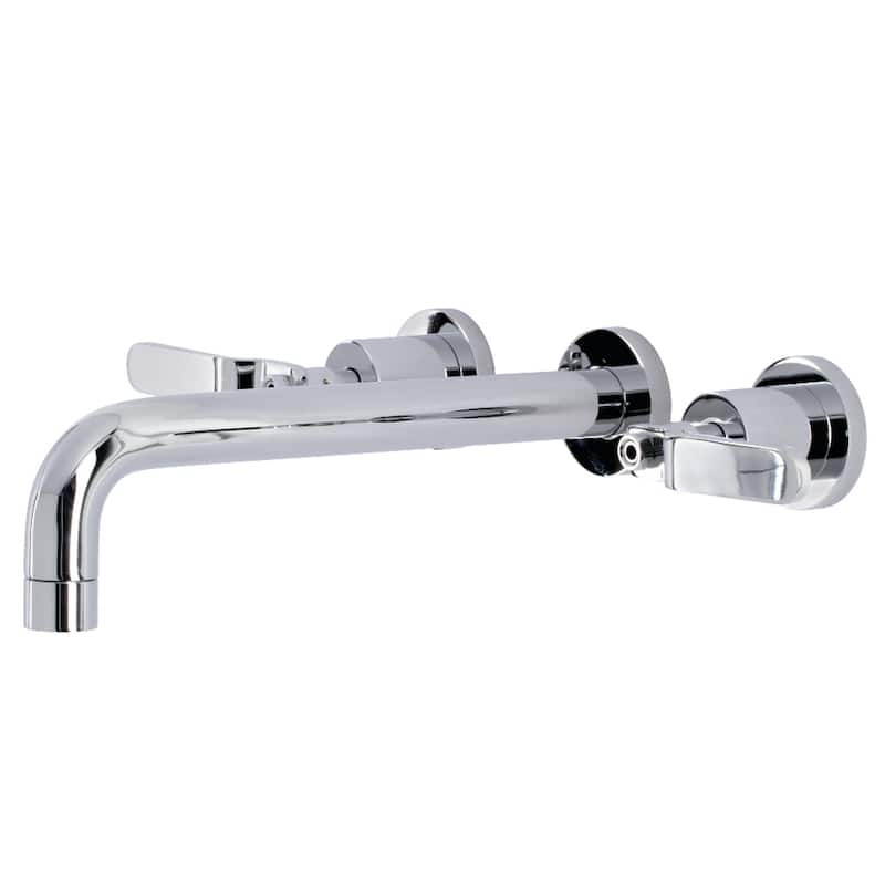 Whitaker Two-Handle 3-Hole Wall Mount Tub Faucet - Polished Chrome