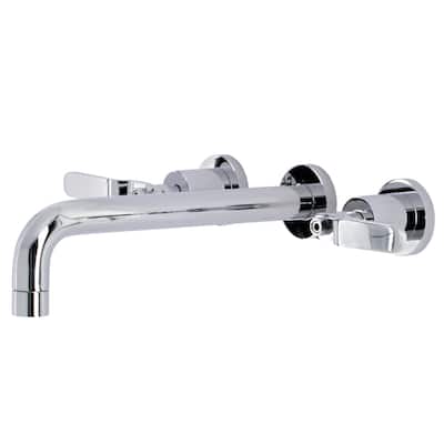 Whitaker Two-Handle 3-Hole Wall Mount Tub Faucet