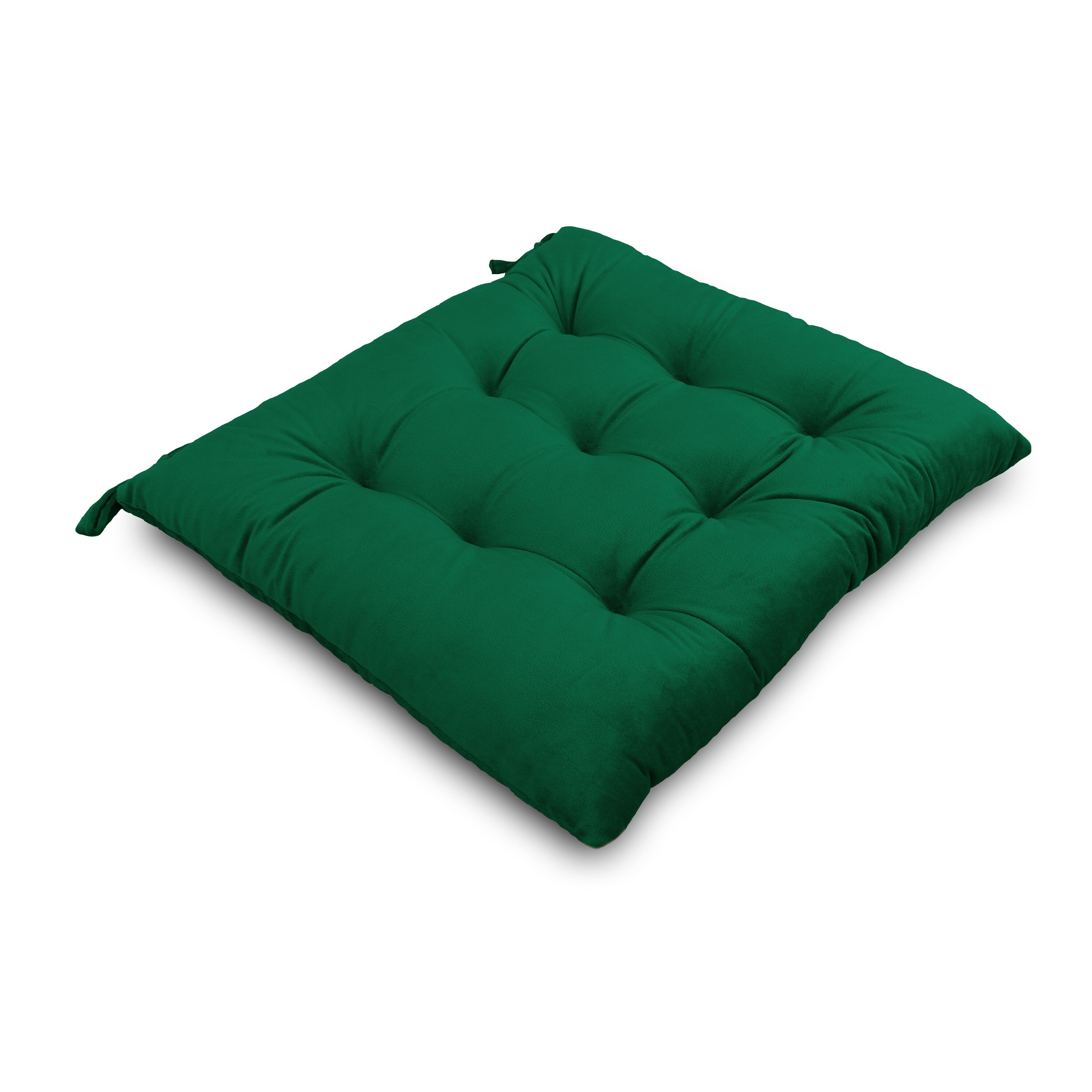 Velvet chair cushions with ties best sale