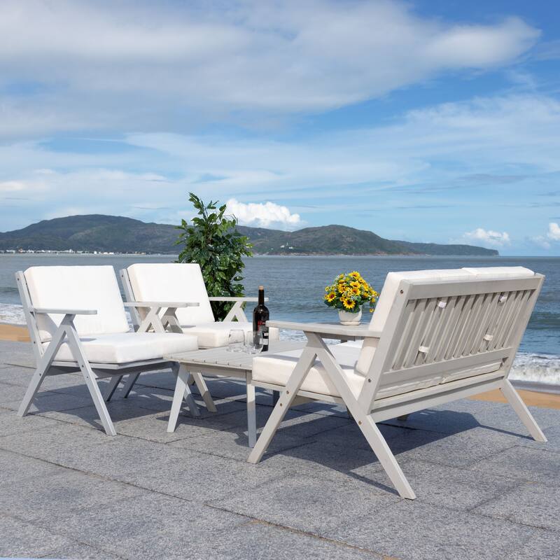 SAFAVIEH Outdoor Adalgisa 5-Piece Outdoor Set - 31W x 31D x 49H