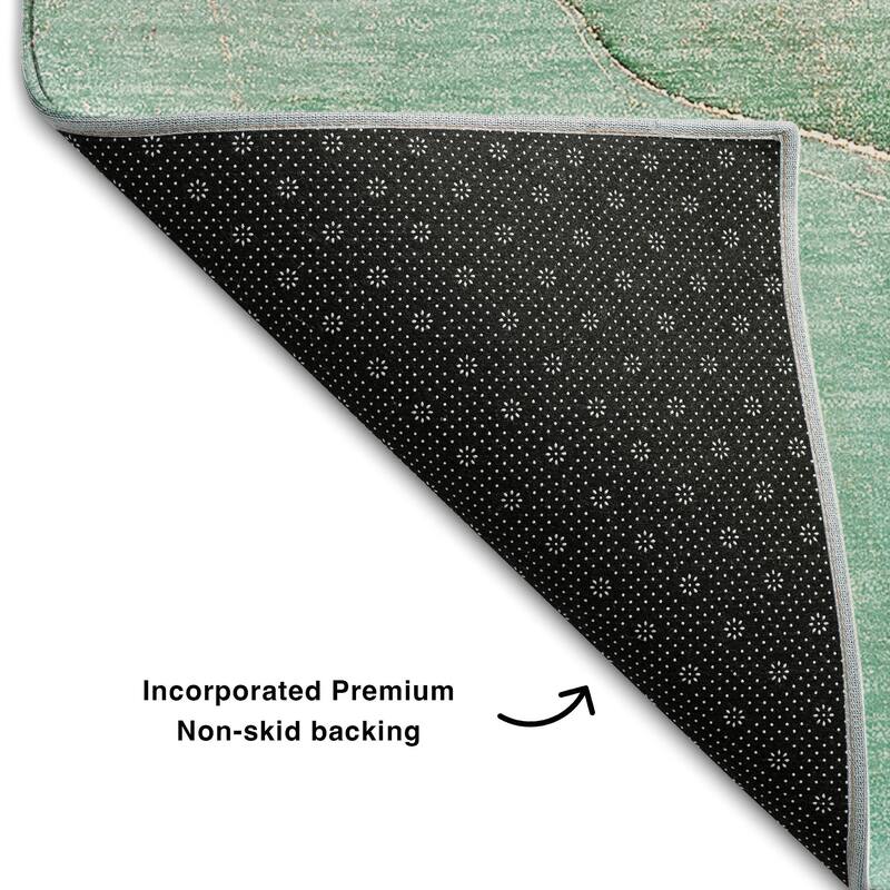 Premium Washable Super Soft Contemporary Abstract Mayfield Rug