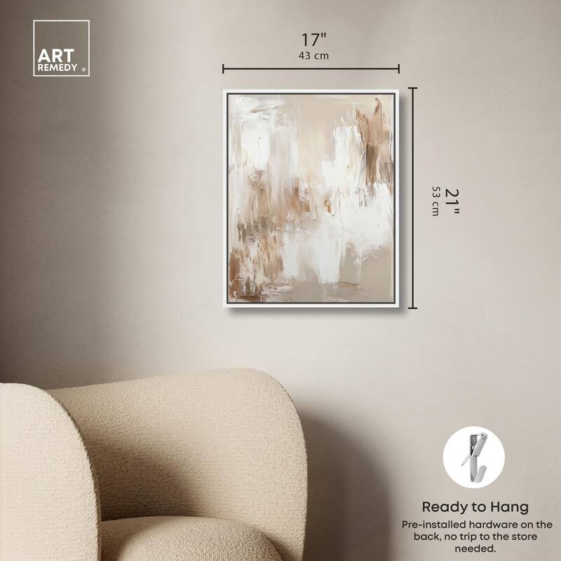 Latte Layers I Canvas by Art Remedy
