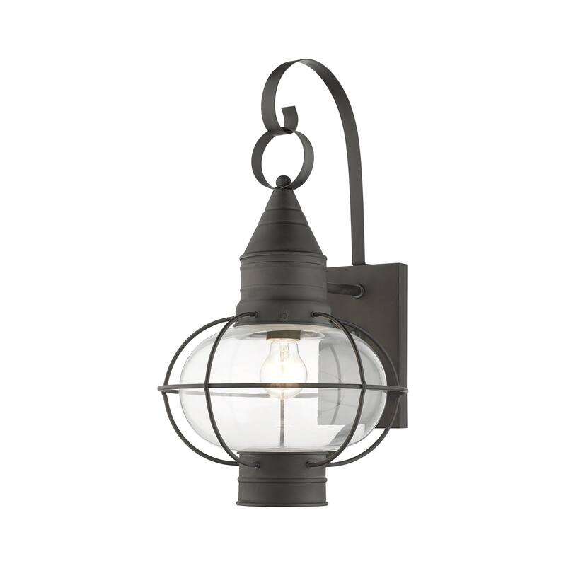 Livex Lighting Newburyport 21" Tall Outdoor Wall Sconce - Charcoal