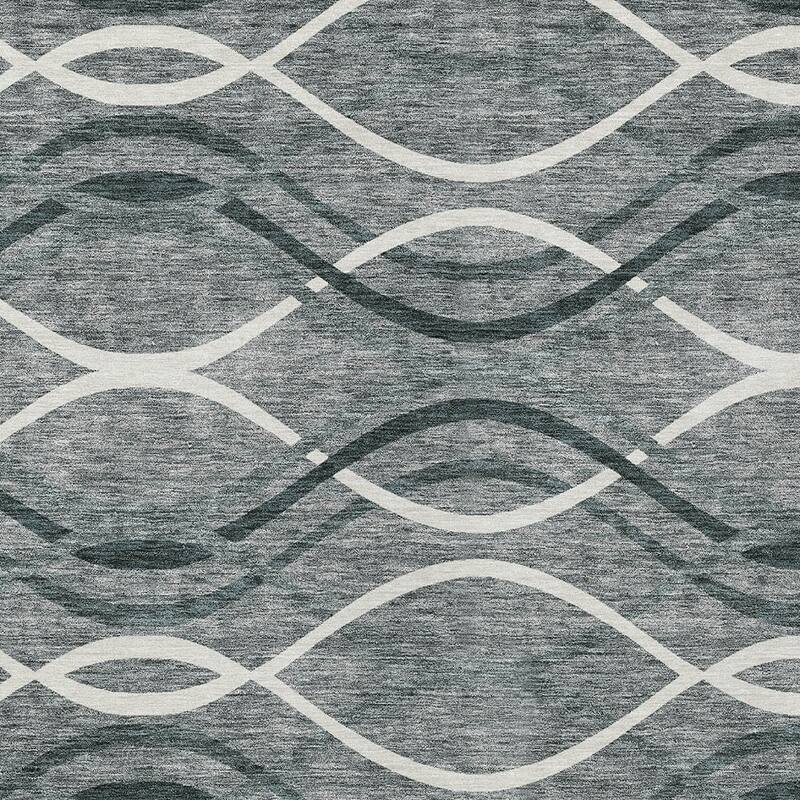 HomeRoots Abstract Transitional Rectangle Outdoor Rug
