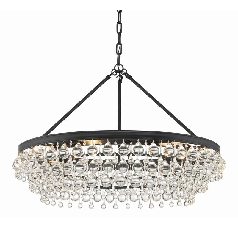 Crystorama Lighting Group Calypso 6 Light 30" Wide Chandelier with
