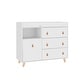 preview thumbnail 45 of 47, Baby Changing Table Dresser with 4 Drawers,Shelf Hidden Trash Storage