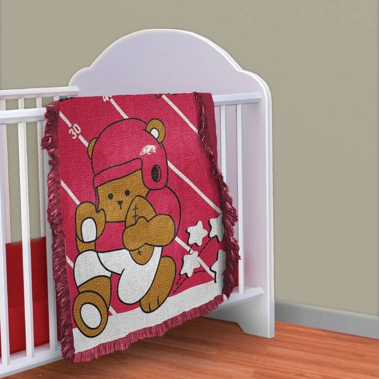 NCAA Full Back Jacquard Baby Throw Blanket