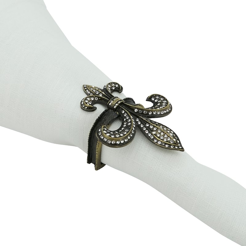Fleur-de-Lis Design Napkin Ring (Set of 4)