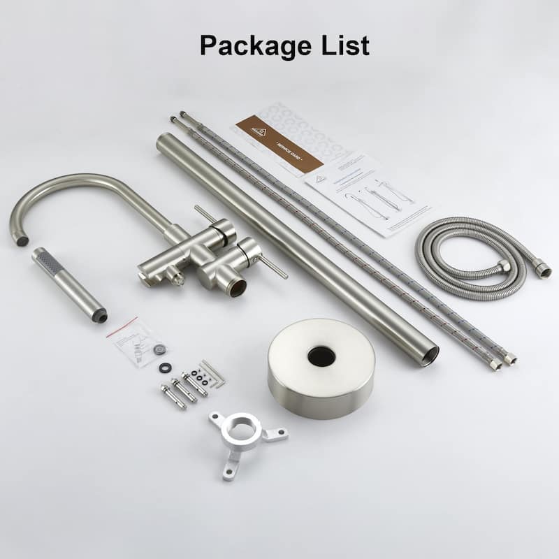 Freestanding Tub Filler Faucet with Handshower
