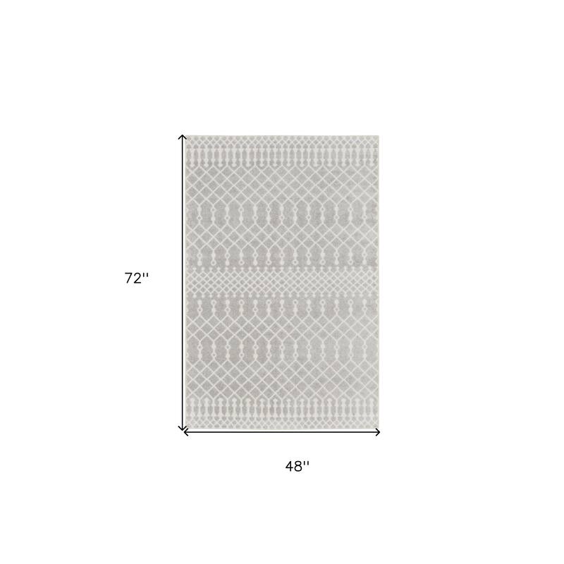Power Loomed Abstract Modern Area Rug