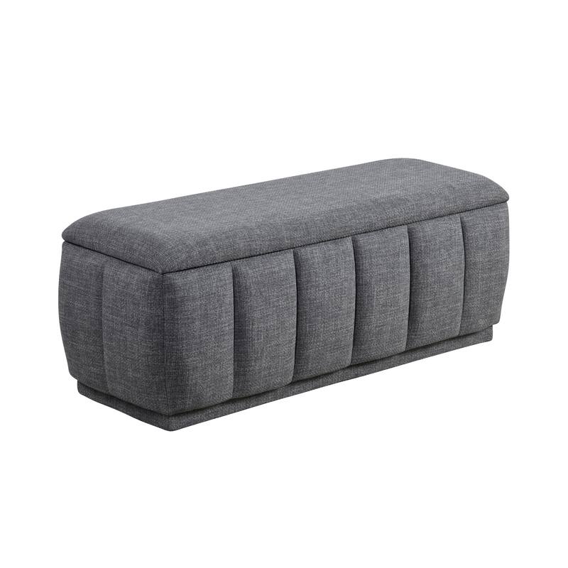47" Upholstered Entryway Storage Bench End of Bed Bench