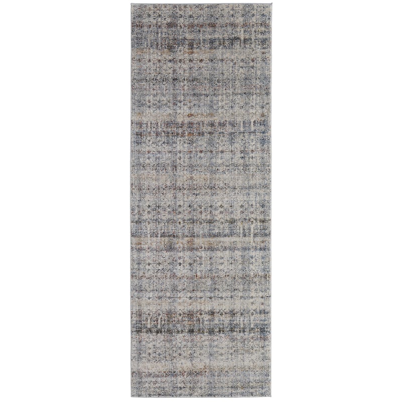 Grand Bazaar Frencess Machine Made Distressed Transitional Area Rug