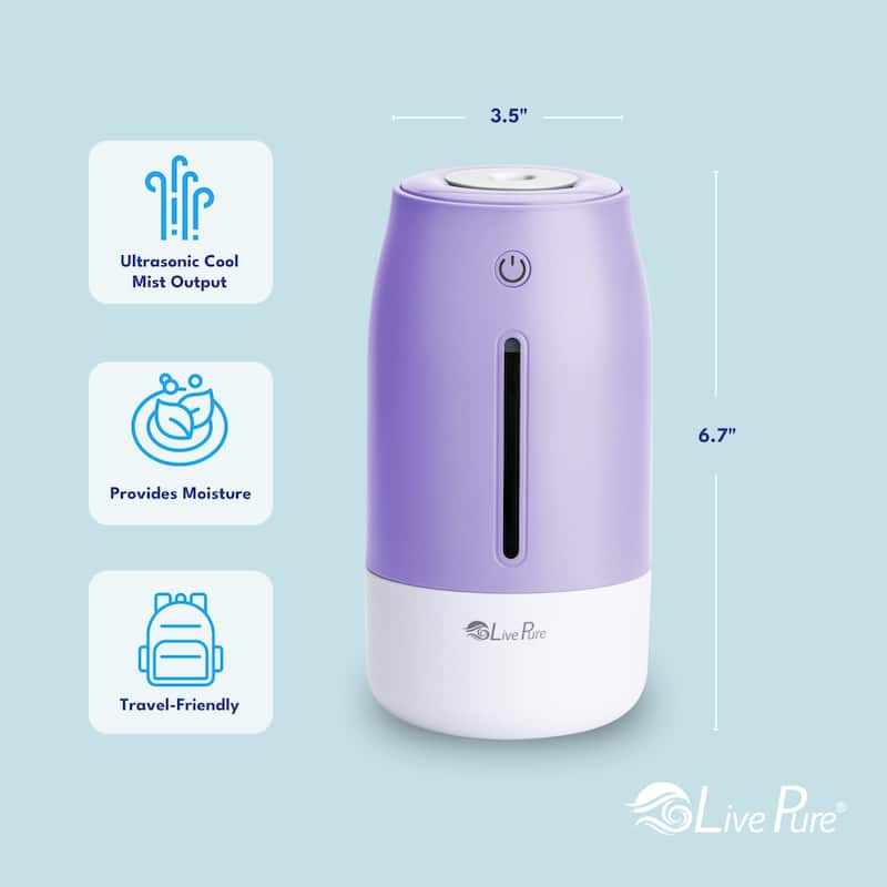 LivePure LP250 Aqua Glo Portable Cool Mist Humidifier