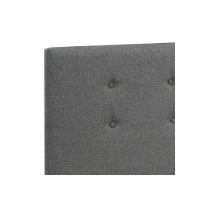 Queen Size Bed Frame with Storage Drawers - Wooden Bed, Grey Finish, Modern Bedroom Furniture