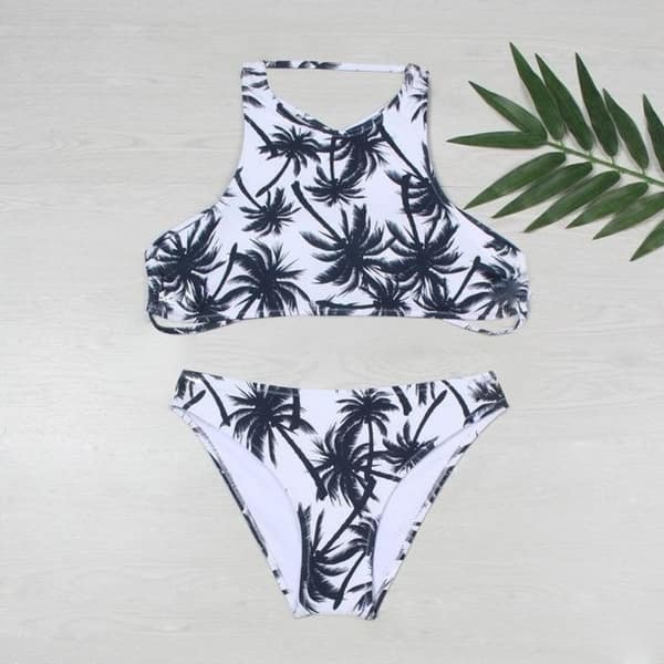 Shop Lyric Halter Bikini Set Swimsuit Hot Crop Top Swimwear For