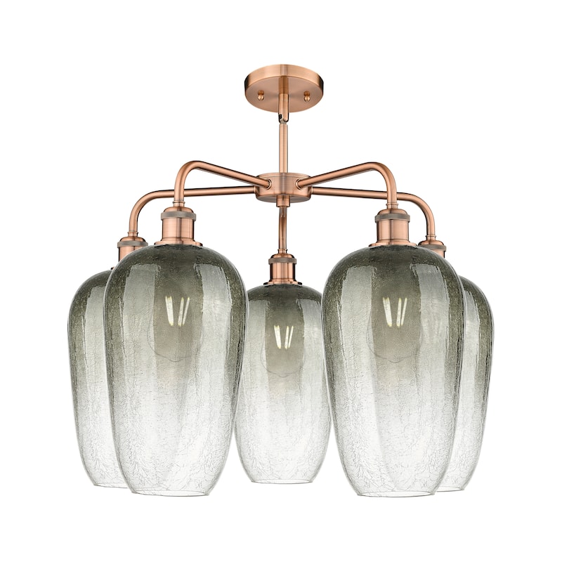 Innovations Lighting Endless Possibilities Ballston - Brookhaven Flute - 5 Light 26" Stem Hung Chandelier