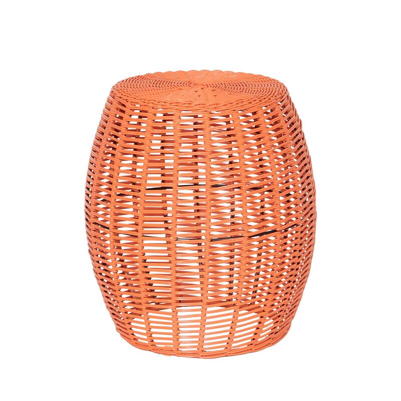 16in Wicker Side Table