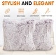 preview thumbnail 106 of 136, Cheer Collection Super Soft Shaggy Long Hair Throw Pillows Set of 2 Plush Accent Cushions