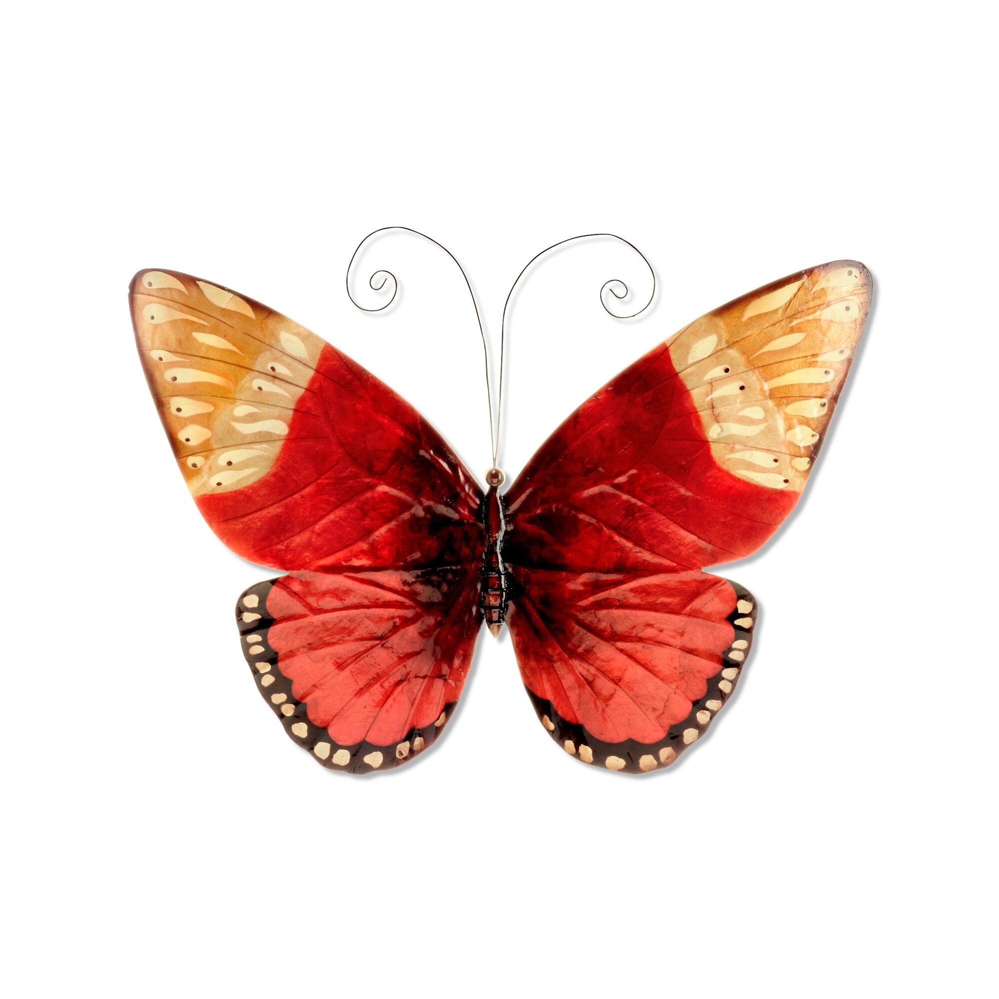 Shop Handmade Red Butterfly Wall Art On Sale Overstock 8434214