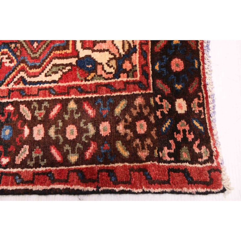ECARPETGALLERY Hand-knotted Andelz Red Wool Rug - 3'5 x 13'6