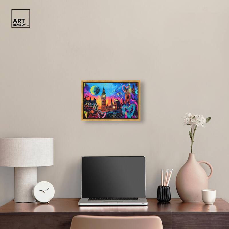 London Graffiti Canvas by Art Remedy