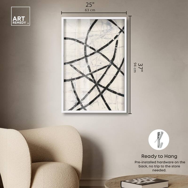 Intersecting Lines I Shadowbox by Art Remedy