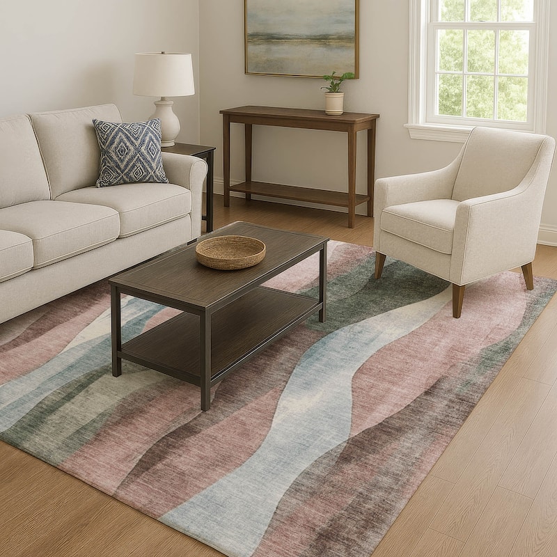 Premium Washable Super Soft Modern Stripe Mayfield Rug