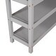 preview thumbnail 7 of 14, Industrial Modern Full Size Loft Bed with Storage Shelves and Under-bed Desk, Sturdy Construction & Safety Guaranteed, Grey