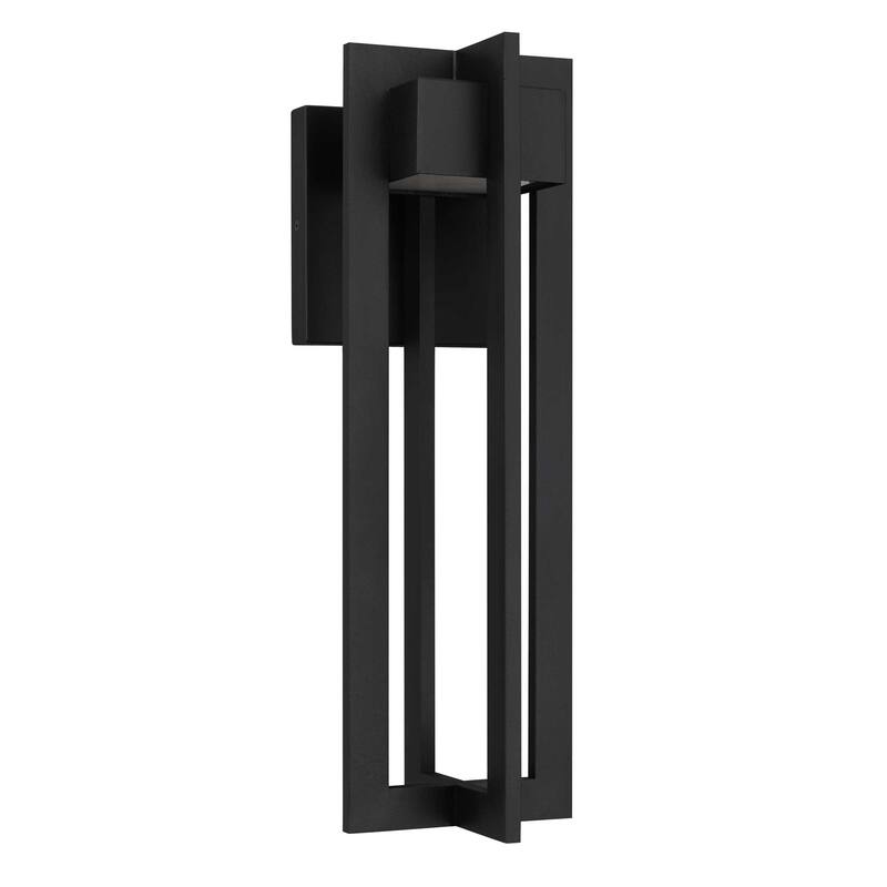 18" Black Integrated LED Outdoor Wall Sconce