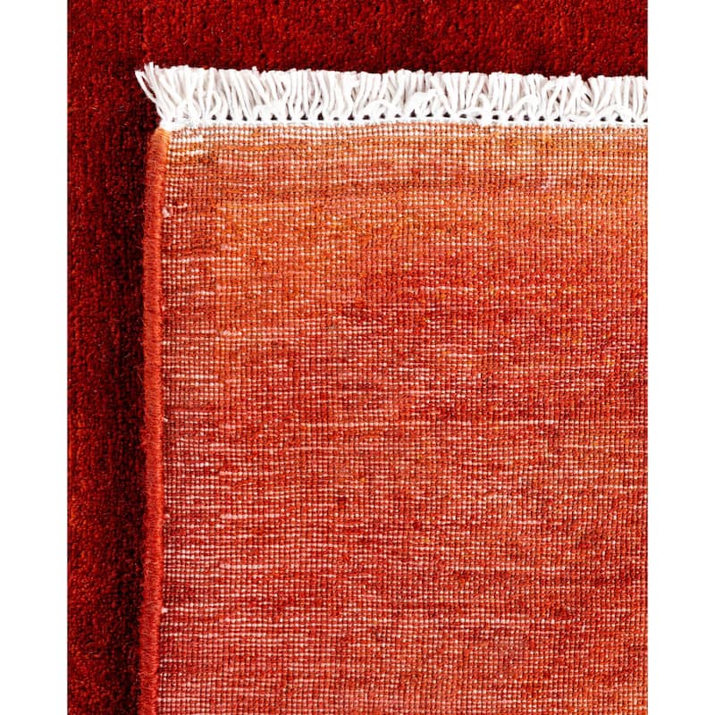 Overdyed One-of-a-Kind Hand-Knotted Area Rug - Pink - 4' 2" x 6' 1"