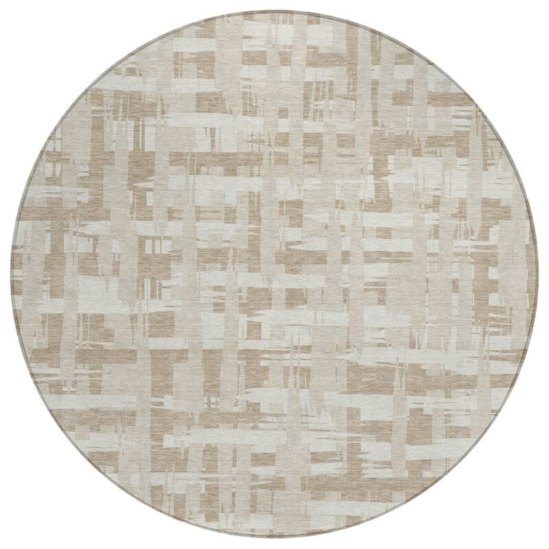 HomeRoots Striped Transitional Rectangle Outdoor Rug