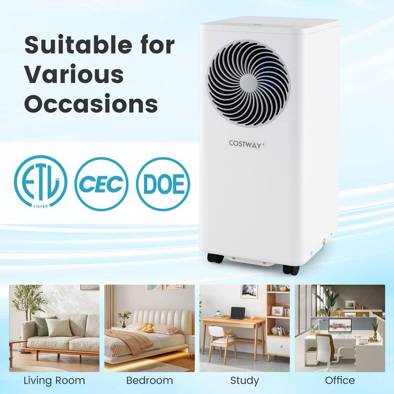 Costway 10000 BTU Portable Air Conditioner 3-in-1 Floor AC Unit with - See Details