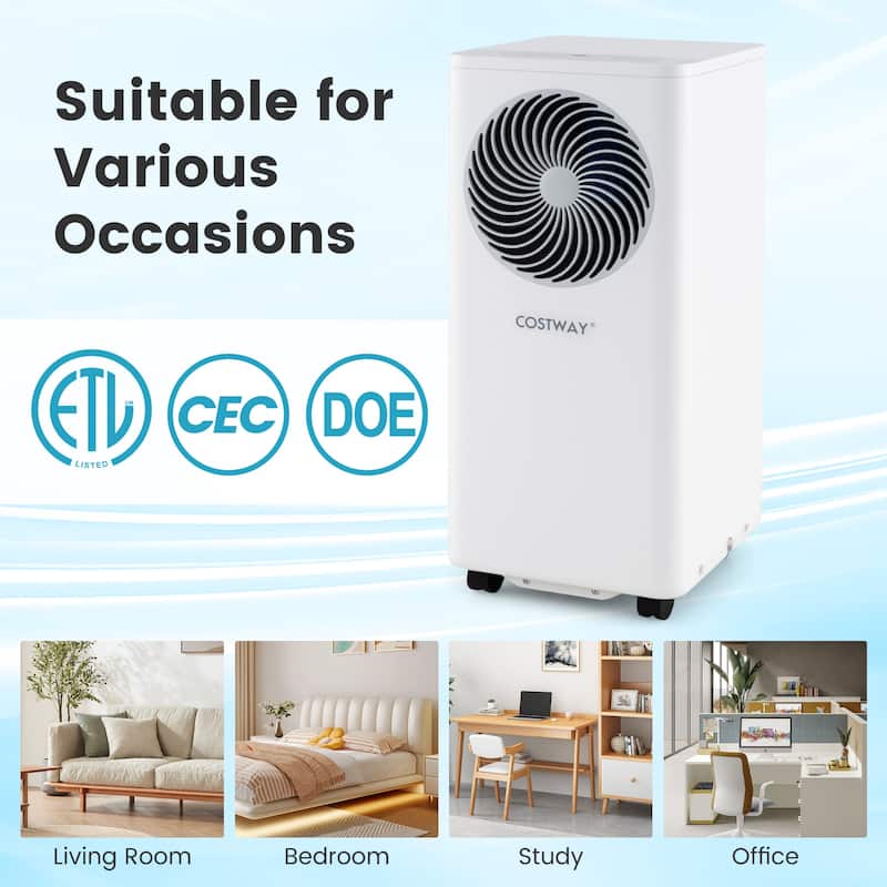 Costway 8200 BTU Portable Air Conditioner 3-in-1 Floor AC Unit with - See Details