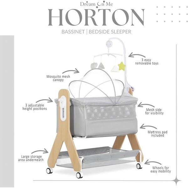 Dream On Me Horton Bassinet & Bedside Sleeper - Bed Bath & Beyond