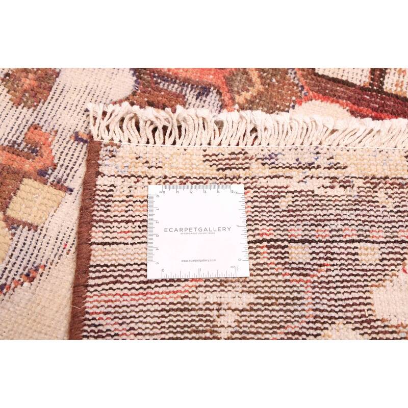 ECARPETGALLERY Hand-knotted Antalya Vintage Cream Wool Rug - 4'11 x 9'4