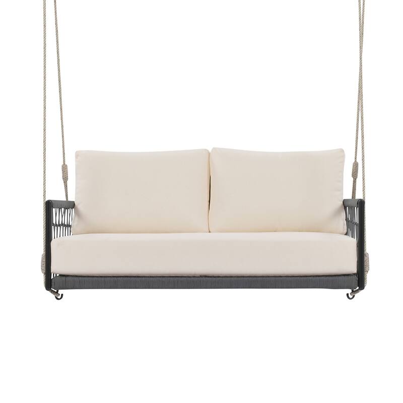 Woven Rope Outdoor Swing Sofa for 2