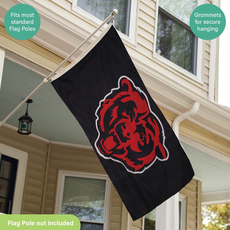 Chicago Bears Single Sided Flag w/ 2 Grommets, 3'x5'