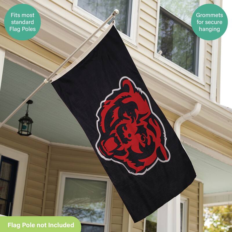 Chicago Bears Single Sided Flag w/ 2 Grommets, 3'x5'